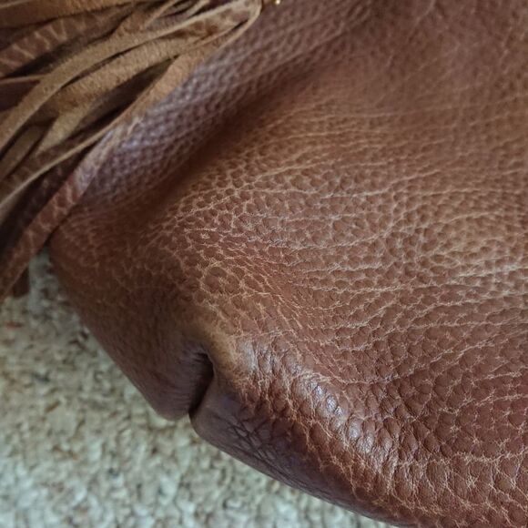 Gucci brown Pebbled Leather Bamboo Tassel tote bag - Picture 16 of 16